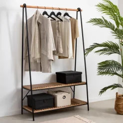 Acacia Estante Para Roupa Preto><noscript><img width=