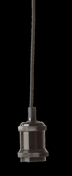 Alu Candeeiro De Teto Preto, Metal><noscript><img width=