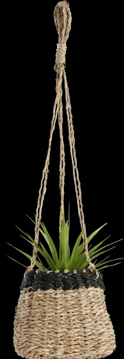 Baku Vaso De Pendurar Preto, Natural>CASA Cheap