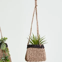 Baku Vaso De Pendurar Preto, Natural><noscript><img width=