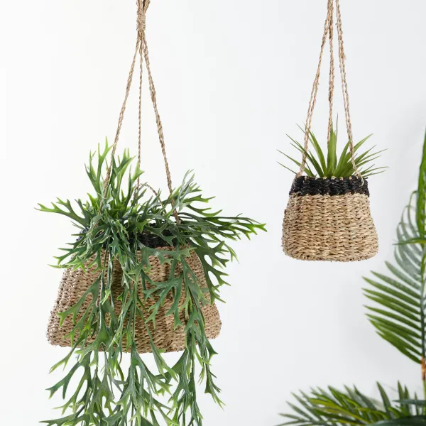 Baku Vaso De Pendurar Preto, Natural>CASA New