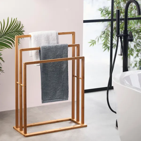 Bamboo Estante Para Toalhas Natural>CASA Flash Sale