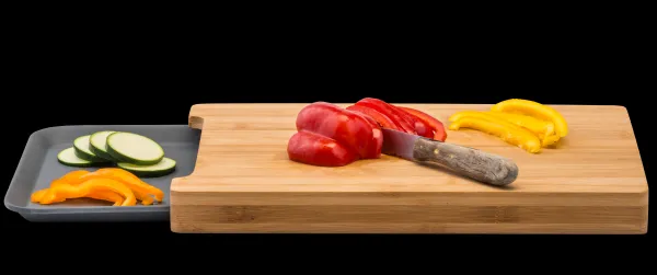 Bamboo T Bua Com Recipiente Cinzento, Natural>CASA Fashion