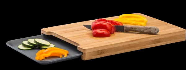 Bamboo T Bua Com Recipiente Cinzento, Natural>CASA Fashion