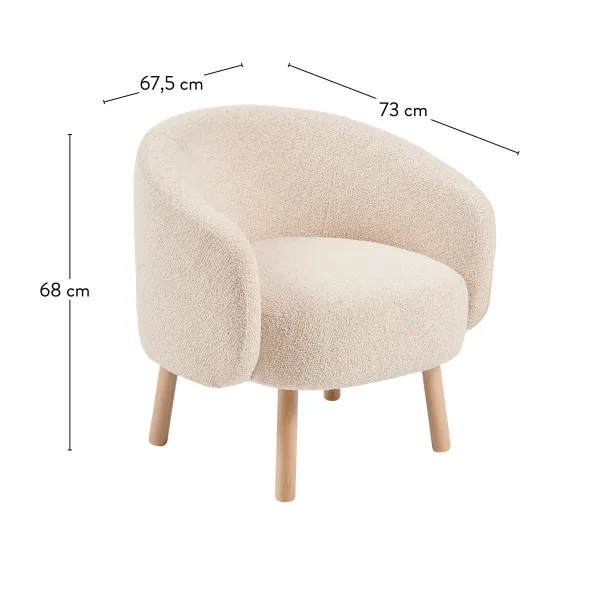 Boli Poltrona Largura: 67,5 Cm>CASA Best