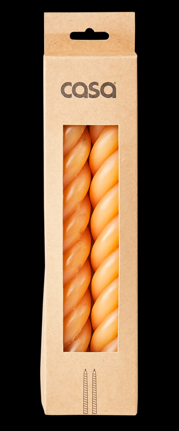 Curl Velas Conjunto De 2 Ocre>CASA Best Sale
