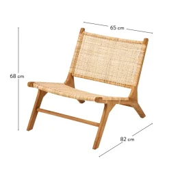 Diah Cadeira Lounge Natural><noscript><img width=