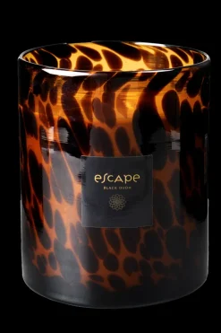 Escape Black Oudh Vela Perfumada Em Copo Preto, Castanho, Ocre>CASA Best