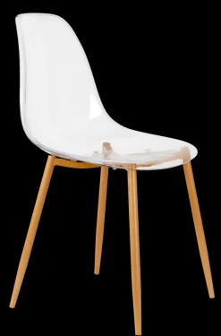 Ice Cadeira Sala De Jantar Transparente, Natural><noscript><img width=
