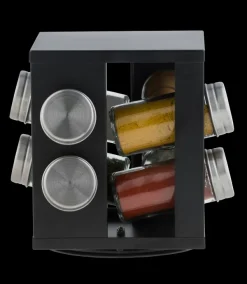 Industria Carrossel De Especiarias 8 Potes Preto><noscript><img width=