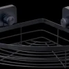 Industria Cesto Canto P/Duche Com Ventosas Preto>CASA Shop