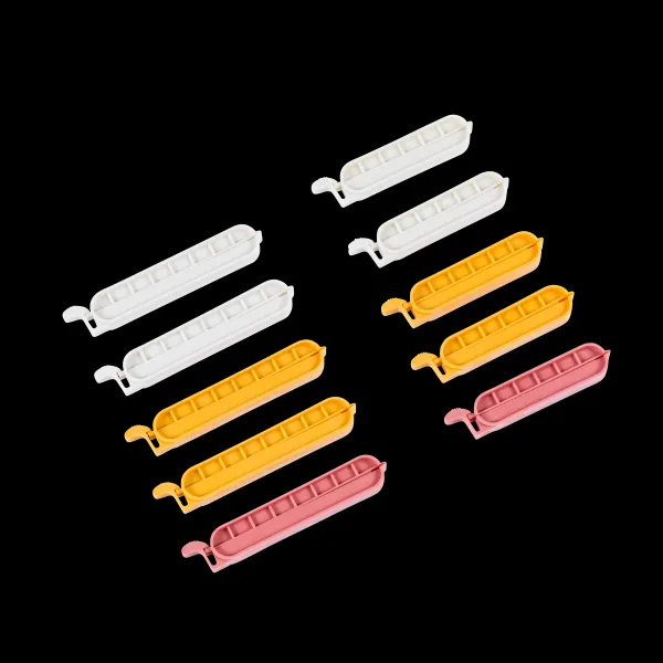 Klipper Clipes Conjunto De 10 Mistura De Cores Cinzento, Amarelo Escuro, Terracota>CASA Fashion