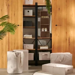 Linolux Cesto Para Roupa Suja Bege><noscript><img width=