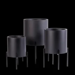 Lounge Vaso De Jardim Preto><noscript><img width=