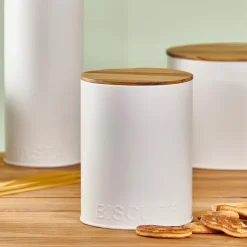 Nagini Caixa De Alimentos Para Bolachas Branco, Natural>CASA Online