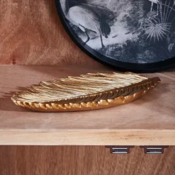 Palm Folha Decorativa Dourado><noscript><img width=