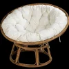 Papasan Cadeira Lounge Natural, Cru>CASA New
