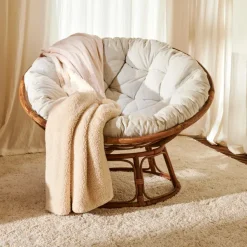 Papasan Cadeira Lounge Natural, Cru><noscript><img width=
