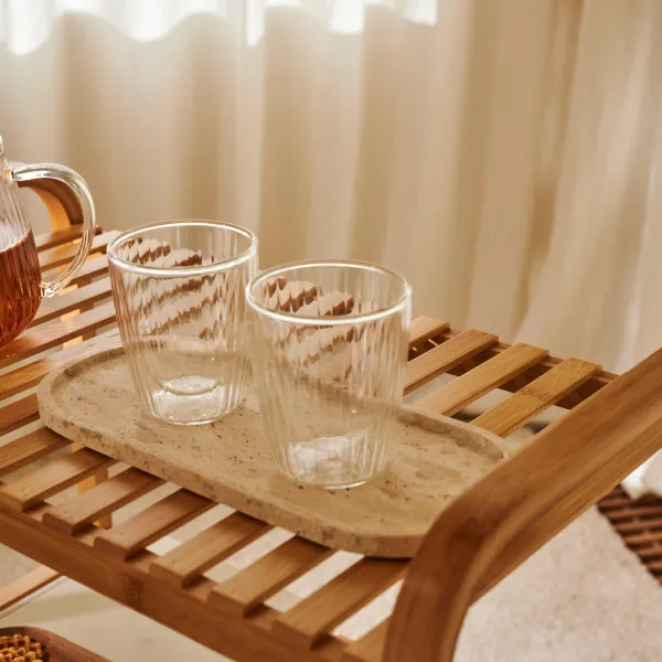 Pausa Copo Parede Dupla Conjunto De 2 Transparente>CASA Store