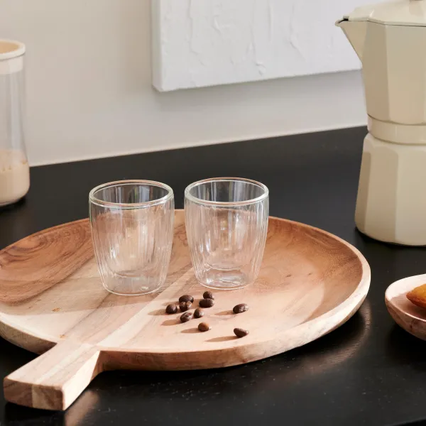 Pausa Copo Parede Dupla Conjunto De 2 Transparente>CASA Cheap