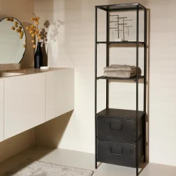 Pharma Estante De Parede Com 2 Gavetas Preto><noscript><img width=