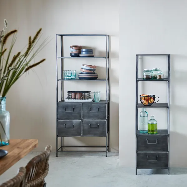 Pharma Estante De Parede Com 2 Gavetas Preto>CASA Online