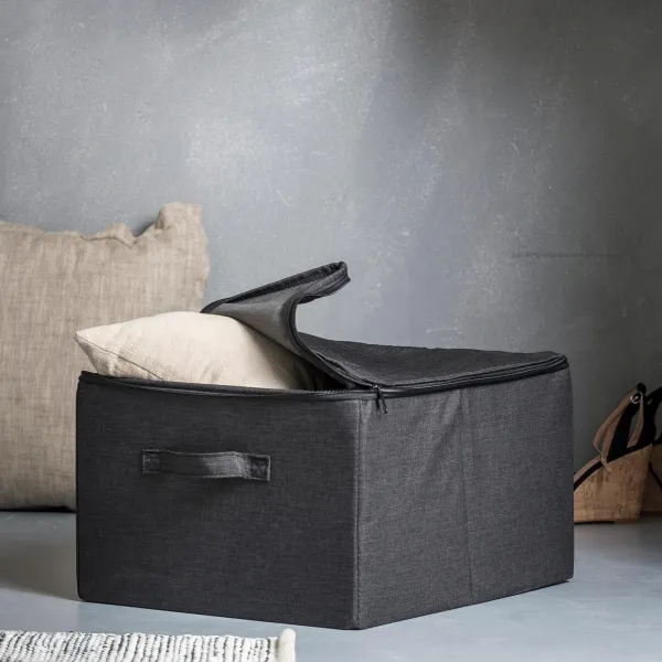 Rango Caixa De Arrumação Fecho De Correr Cinzento Escuro>CASA Fashion
