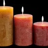 Rustic Velas Conjunto De 3 Castanho, Vermelho, Verde>CASA Online