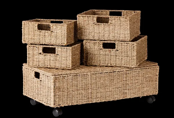 Seagrass Caixa De Arrumação Em Rodas Natural>CASA Best