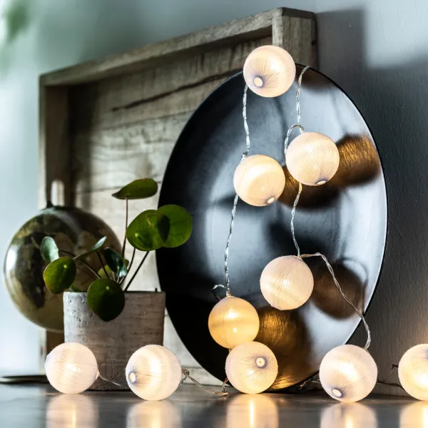 Strung Grinalda Iluminada 10 Leds Branco>CASA Hot