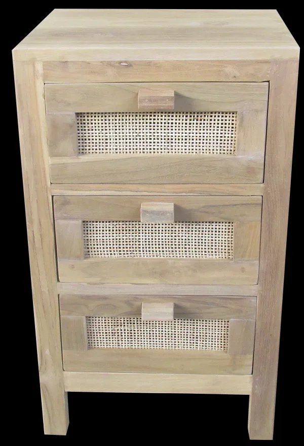 Teck C Moda De 3 Gavetas Natural>CASA Best