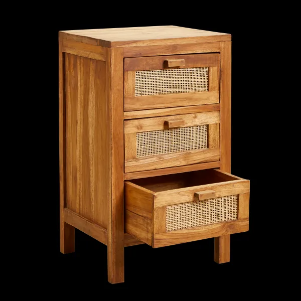 Teck C Moda De 3 Gavetas Natural>CASA Best