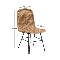 Vienna Cadeira Sala De Jantar Preto, Natural><noscript><img width=